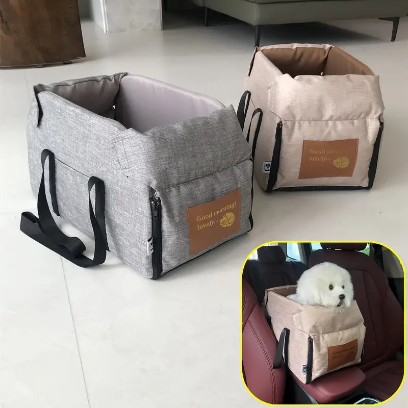 Siège de voiture pour Petit CHien, Sac à main pour Animaux de Compagnie (jusqu'à 5.4 kg) I PET LOVELY - PitouDoux