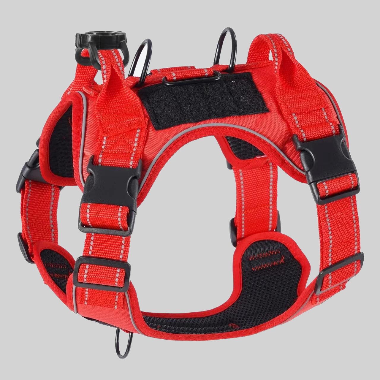 Harnais de traction pour chien couleur rouge - PITOUDOUX