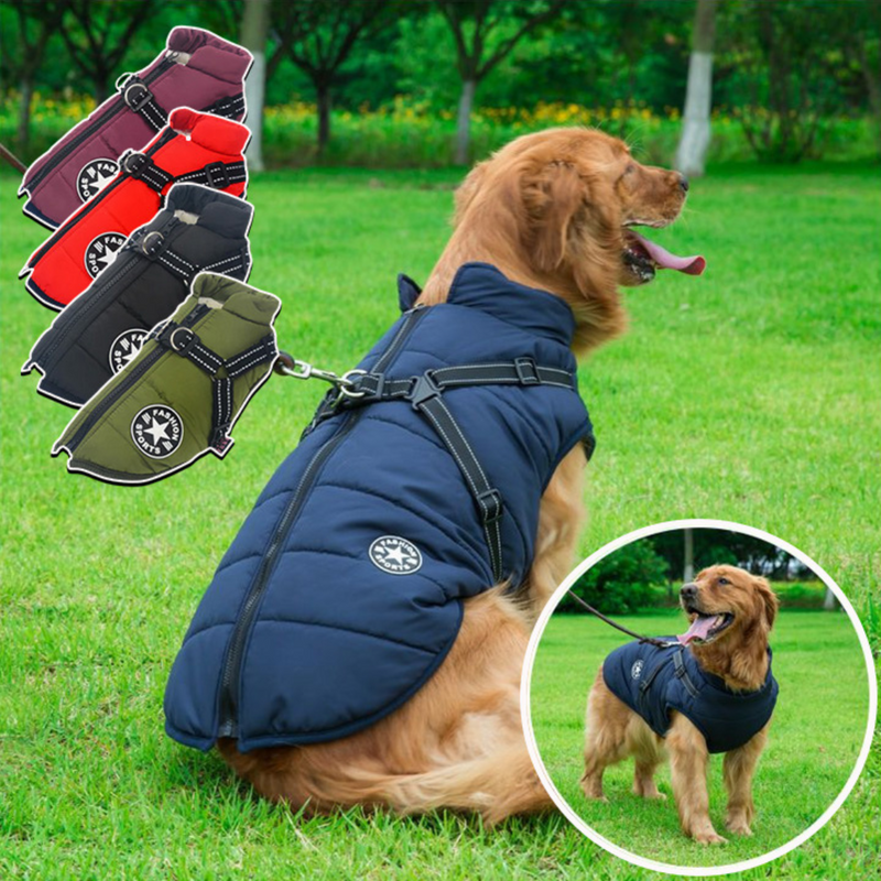 Manteau pour chien, avec harnais intégré - DOGPARKAS™ - PitouDoux