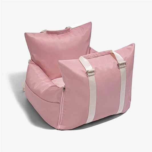 Panier voiture pour chien couleur Rose - PITOUDOUX