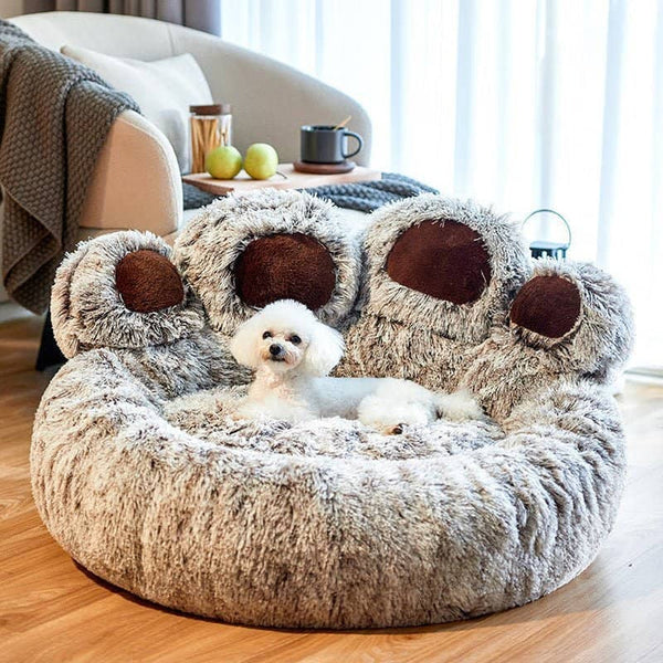PAW PLUCHBED™- Lit canapé de soulagement pour Petit et moyen chien.