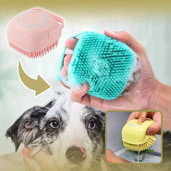 BATH MASSAGE™- Brosse de bain et distributeur de shampoing pour chien - PitouDoux