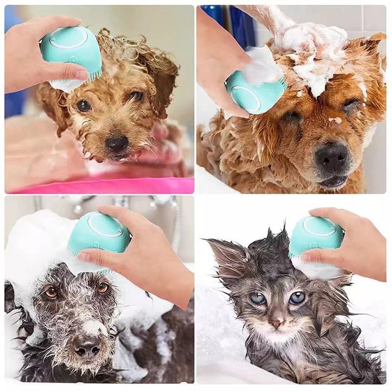 BATH MASSAGE™- Brosse de bain et distributeur de shampoing pour chien - PitouDoux