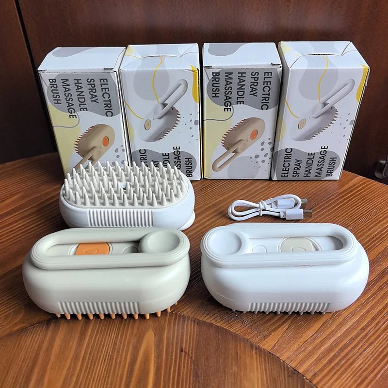 Brosse à vapeur 3 en 1 pour chien et chat I PET SPA BRUSH - PitouDoux