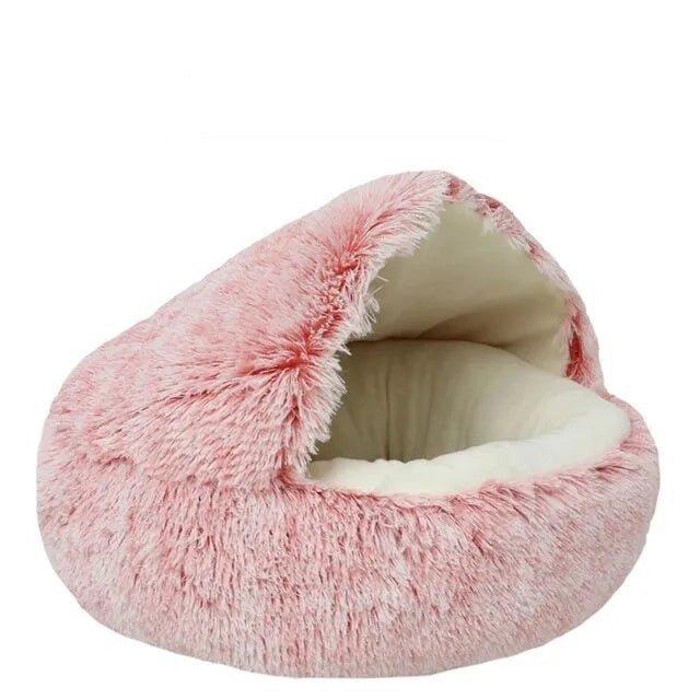 Lit rond en peluche pour petit chien, chat, sac de couchage 2 en 1 pour animal de compagnie - PARADISE™ - PitouDoux