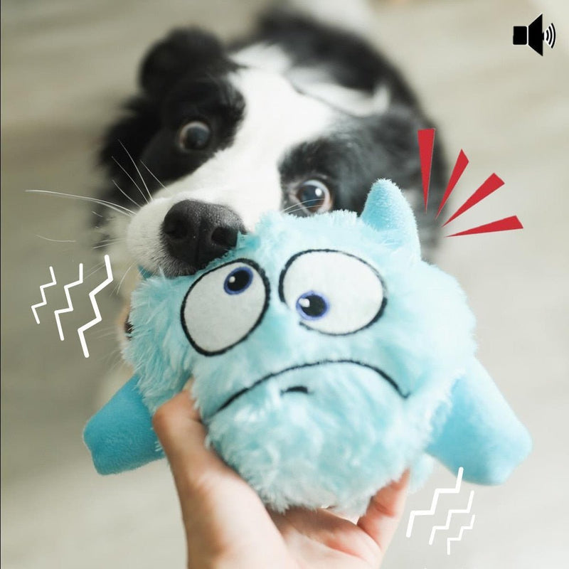 Monster Toys - Jouet interactif balle en peluche pour chien. - PitouDoux