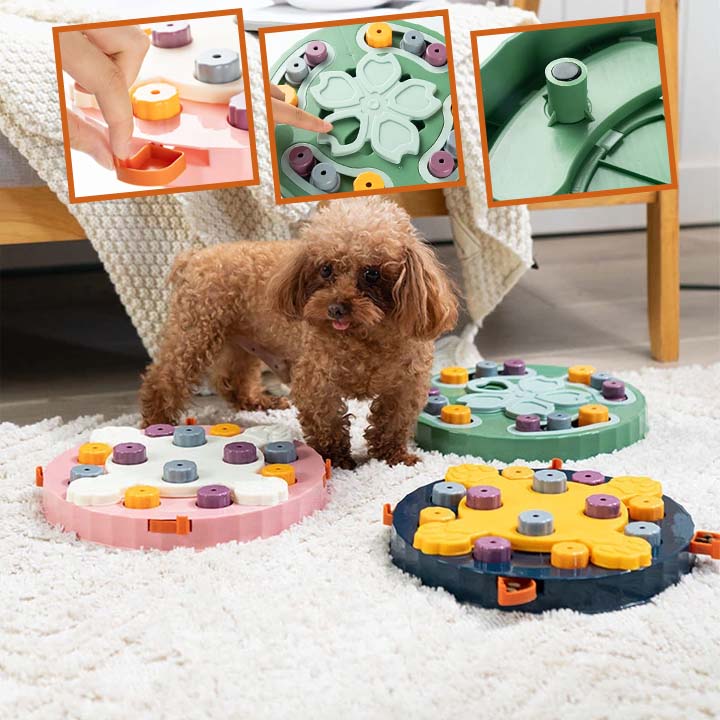 PET PUZZLE - Puzzle interactif et Mangeoire Lente pour Chiens et Chats - PitouDoux