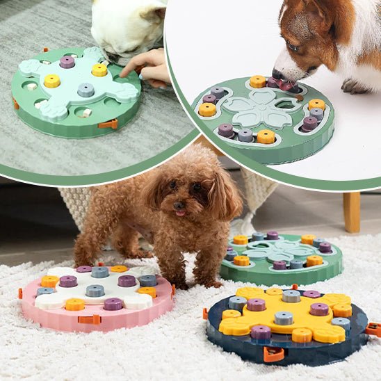 PET PUZZLE - Puzzle interactif et Mangeoire Lente pour Chiens et Chats - PitouDoux