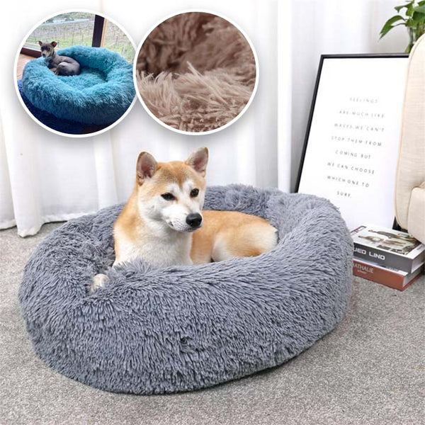 PLUSHBED™ - Lit rond ultra doux anti-anxiété pour chien et Chat. - PitouDoux