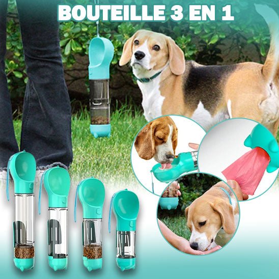 POLYWATER-Gourde d'eau, 3 en 1 pour Chien. - PitouDoux