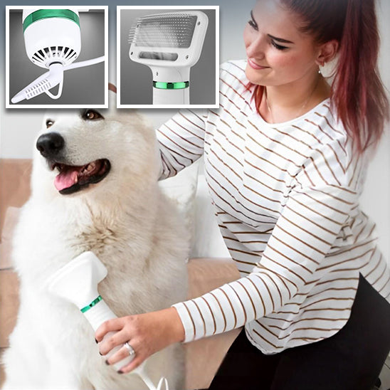 PET GROOMING DRYER - Brosse Sèche-Cheveux pour chien, Multifonctionnelle 3 en 1 - PitouDoux