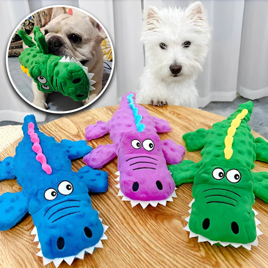 Croco-Câlin™ – Le Jouet resistant et Rigolo pour Votre Toutou I Chien - PitouDoux