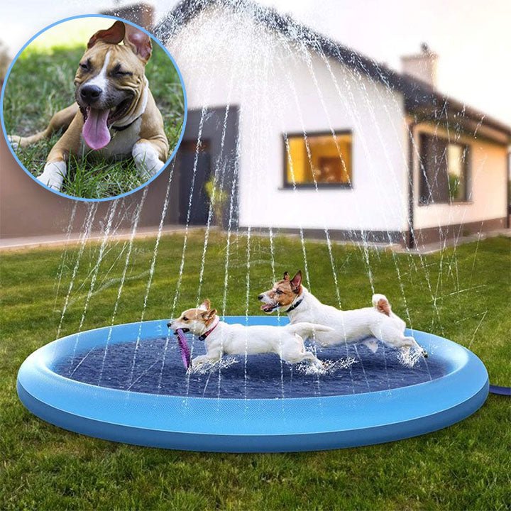 WATERJET- CDDM-Tapis d'arrosage, Gonflable pour animaux de compagnie, fraîche d'été pour chiens - PitouDoux