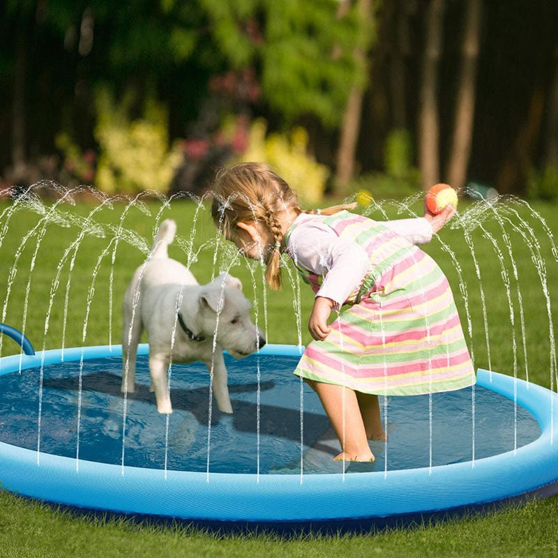 WATERJET- CDDM-Tapis d'arrosage, Gonflable pour animaux de compagnie, fraîche d'été pour chiens - PitouDoux